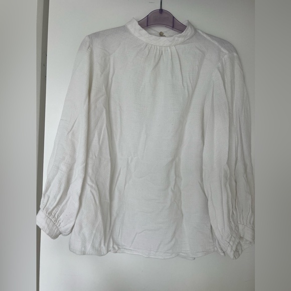 White cotton Massimo dutti top - Picture 4 of 4